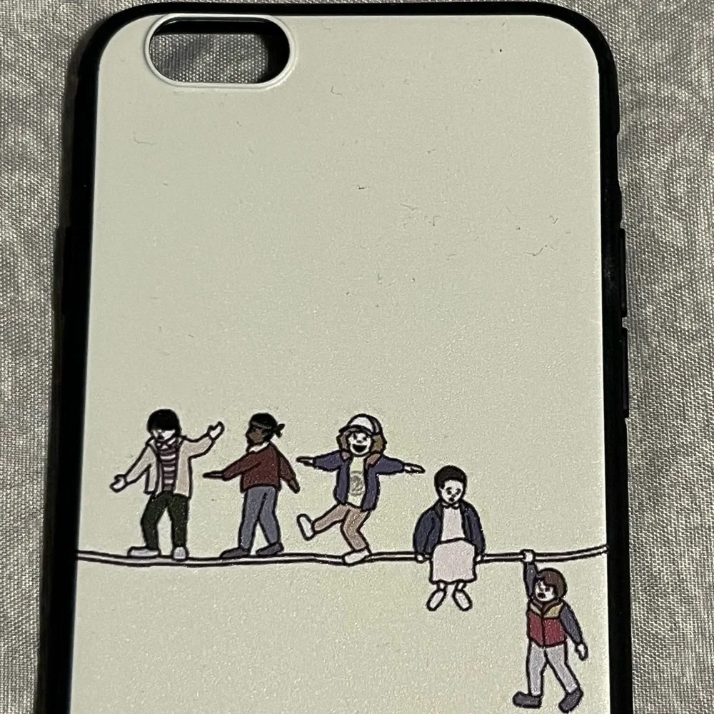 Stranger Things Walking On Rope iPhone 6/6S Phone Bumper Cover Otterbox
